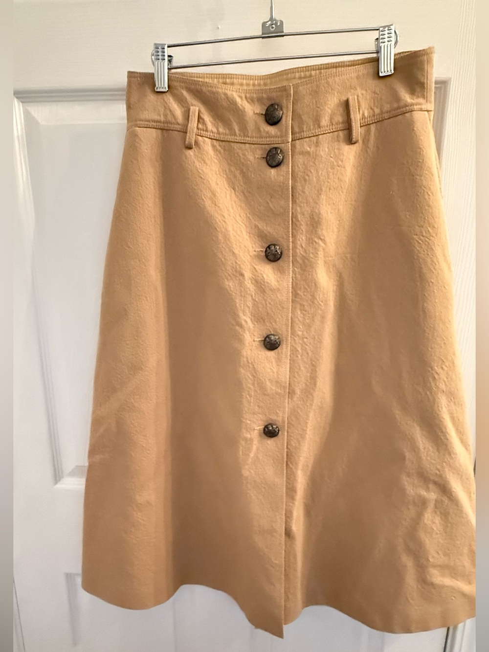 Philosophy di Lorenzo Serafini Camel Button-Front A-Line Skirt